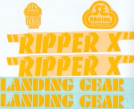 SE Racing RIPPER X frame & fork decal kit YELLOW