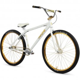 2021 Throne Goon 29" Bike WHITE BLING w/ Gold Splatter