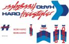 1986 Haro Freestyler FST decal kit WHITE 