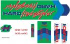 1986 Haro Freestyler SPORT decal kit GREEN 