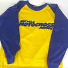 Bicycle Motocross Action Retro Padded Jersey YELLOW