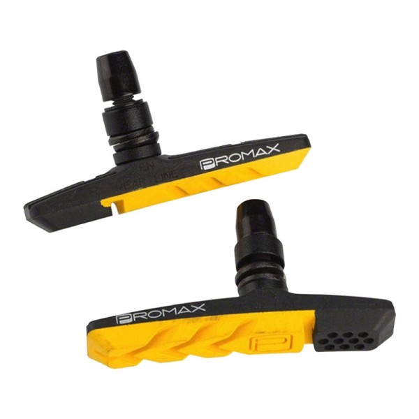 BOX COMPONENTS Three air flow brake pads 70mm yellow