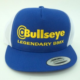 Bullseye "Legendary BMX" Snapback Hat BLUE / WHITE / GOLD