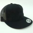 Bullseye "Limited BMX" Snapback Hat BLACK w/ BLACK