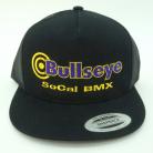Bullseye "SoCal BMX" Snapback Hat BLACK / GOLD / PURPLE