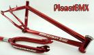 Skyway 20" T/A Pro XL Frame & Fork set CANDY CHROME RED