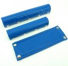 FLITE Vinyl 5-Snap 3 piece pad set (Straight bar) BLUE