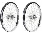 Haro Lineage Super Pro 9-tooth Cassette wheelset CHROME (36H or 48H)
