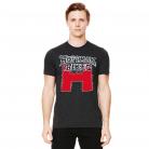 Hoffman Flaming H retro T-shirt RED / CHARCOAL BLACK 3XL