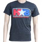 Hoffman H Star B Logo retro T-shirt CHARCOAL BLACK SMALL