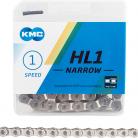 KMC 3/32" HL1 Narrow HL810 Half Link Chain SILVER