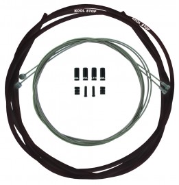 Kool Stop Sealed Premium Brake Front & Rear Cable Kit BLACK or WHITE