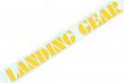 SE "Landing Gear" fork decals 8.5" YELLOW