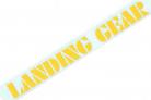 SE "Landing Gear" fork decals 8.5" YELLOW