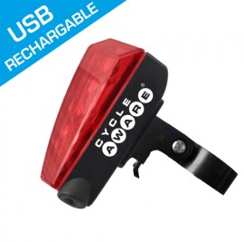 Cycleaware Laser Shark Taillight USB LED / Laser Li-Ion