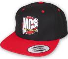 MCS Bicycles snapback hat BLACK / RED bill