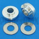 Bully 3/8" to 14mm axle adapters