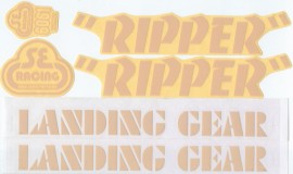 SE Racing RIPPER frame & fork decal kit TAN
