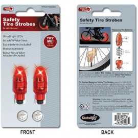 Buztronics Tire Safety Strobes Presta/Schrader RED