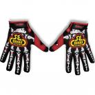 SE Racing Skeleton Bike Life Gloves RED / YELLOW IN SIZES