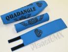 SE Racing Retro Quadangle Padset BLUE with BLACK logo