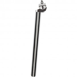 25.4mm FLUTED alloy micro-adjust seatpost BLACK / SILVER