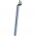 27.2mm FLUTED alloy micro-adjust seatpost- BLUE / SILVER 