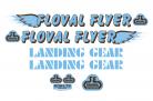SE Racing Floval Flyer frame & fork decal kit BABY BLUE