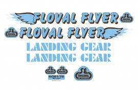 SE Racing Floval Flyer frame & fork decal kit BABY BLUE