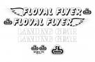 SE Racing Floval Flyer frame & fork decal kit WHITE