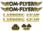 SE Racing OM FLYER frame & fork decal kit GOLD