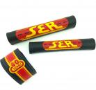 SE Racing Vinyl Retro 40 YEARS Padset BLACK with RED / YELLOW