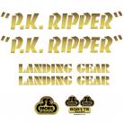 SE Racing PK Ripper frame & fork decal kit GOLD