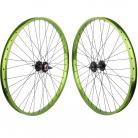 29"x1.75" SE Racing Sealed Bearing Wheelset GREEN RIMS / BLACK HUBS