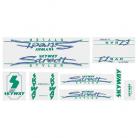 Skyway 1985 Street Styler frame and fork decal kit GREEN