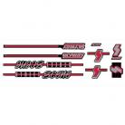 Skyway 1988 Street Scene frame and fork decal kit RED / BLACK
