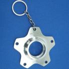 Skyway Graphite Alloy Flange 80'S Keychain / Christmas Ornament SILVER
