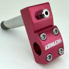 Skyway Alloy BMX top load 1" Quill stem RED with Potts Mod hollow Stem Bolt
