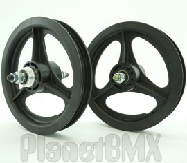 12" BLACK freewheel TUFF 12 wheel set