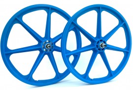 Skyway 24" AQUA BLUE Tuff Wheel SET- Freewheel