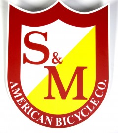 S&M Bikes BIG shield logo sticker