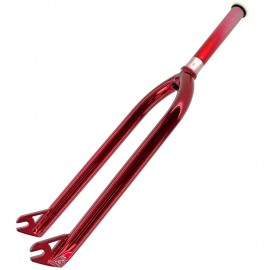 TNT 26" Pro Cruiser Cr-Mo forks 1-1/8" threadless CANDY-CHROME RED