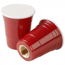 Red Solo Cup Valve Caps (Pairs) 
