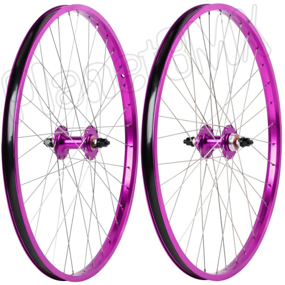 Details about   Haro Bmx Wheel Set Sealed Bearing 3/8 red gold green purple teal Old School BMX 